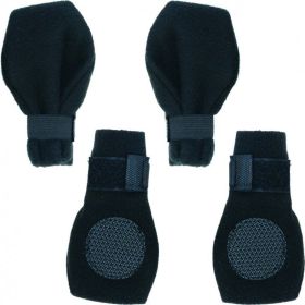 Fahion Pet Arctic Fleece Dog Boots - Black - Large (3.75" Paw)