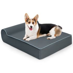 orthoOrthopedic Dog Bed with Headrest and Removable Washable Cover