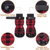 Anti-Slip Dog Socks; Waterproof Paw Protectors with Reflective Straps Traction Control for Indoor & Outdoor Wear; 4pcs