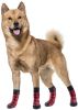 Anti-Slip Dog Socks; Waterproof Paw Protectors with Reflective Straps Traction Control for Indoor & Outdoor Wear; 4pcs